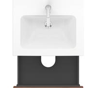 Duravit L-Cube mueble bajo lavabo suspendido, 2 cajones, 820x550x481mm, LC624100707, Color: DecoraciÃ³n gris hormigÃ³n mate