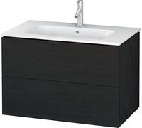 Duravit L-Cube mueble bajo lavabo suspendido, 2 cajones, 820x550x481mm, LC624101616, Color: Roble negro mate decoración