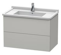 Duravit L-Cube mueble bajo lavabo suspendido, 2 cajones, 820x558x469mm, LC626500707, Color: DecoraciÃ³n gris hormigÃ³n mate
