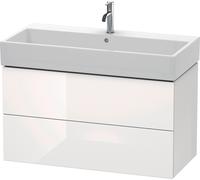 Duravit L-Cube mueble bajo lavabo suspendido, 2 cajones, 984x544x459mm, LC627800707, Color: DecoraciÃ³n gris hormigÃ³n mate
