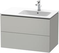 Duravit L-Cube mueble bajo lavabo suspendido, 2 cajones, lavabo derecha, 820x550x481mm, LC629200707, Color: DecoraciÃ³n gris hormigÃ³n mate