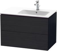 Duravit L-Cube mueble bajo lavabo suspendido, 2 cajones, lavabo derecha, 820x550x481mm, LC629201616, Color: Decoración roble negro