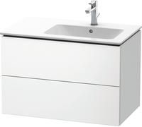 Duravit L-Cube mueble bajo lavabo suspendido, 2 cajones, lavabo derecha, 820x550x481mm, LC629208484, Color: Decoración blanco supermate