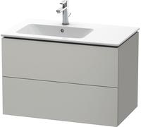 Duravit L-Cube mueble bajo lavabo suspendido, 2 cajones, lavabo izquierda, 820x550x481mm, LC629100707, Color: DecoraciÃ³n gris hormigÃ³n mate