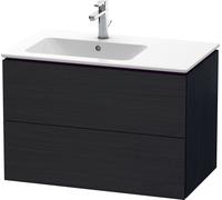 Duravit L-Cube mueble bajo lavabo suspendido, 2 cajones, lavabo izquierda, 820x550x481mm, LC629101616, Color: Decoración roble negro