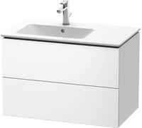 Duravit L-Cube mueble bajo lavabo suspendido, 2 cajones, lavabo izquierda, 820x550x481mm, LC629108484, Color: Decoración blanco supermate