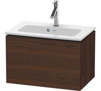 Duravit L-Cube mueble bajo lavabo suspendido, Compact, 1 extraíble, 620x400x391mm, LC615606969, Color: Nogal cepillado Chapa de madera auténtica