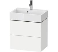 Duravit L-Cube mueble bajo lavabo suspendido, Compact, 2 cajones, 584x544x391mm, LC621901818, Color: Blanco Mate Decoración