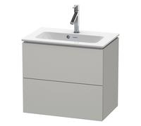 Duravit L-Cube mueble bajo lavabo suspendido, Compact, 2 cajones, 620x550x391mm, LC625600707, Color: DecoraciÃ³n gris hormigÃ³n mate