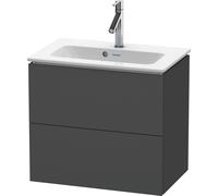 Duravit L-Cube mueble bajo lavabo suspendido, Compact, 2 cajones, 620x550x391mm, LC625604949, Color: Grafito Mate Decoración