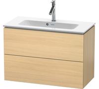 Duravit L-Cube mueble bajo lavabo suspendido, Compact, 2 cajones, 820x550x391mm, LC625707171, Color: Roble mediterráneo Chapa de madera auténtica