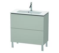 Duravit L-Cube mueble bajo lavabo, vertical, Compact, 2 extraíbles, 820x704x391mm, LC667400707, Color: DecoraciÃ³n gris hormigÃ³n mate