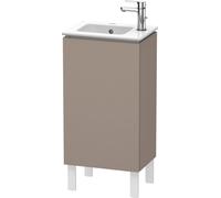 Duravit L-Cube Mueble de aseo vertical, 1 puerta, con bisagra a la derecha, 420mm, para Me by Starck 072343, LC6273R4343, Color: Decoración Basalto Mate