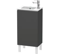 Duravit L-Cube Mueble de aseo vertical, 1 puerta, con bisagra a la derecha, 420mm, para Me by Starck 072343, LC6273R4949, Color: Grafito Mate Decoración