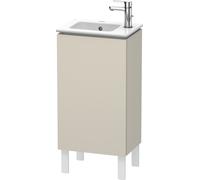 Duravit L-Cube Mueble de aseo vertical, 1 puerta, con bisagra a la izquierda, 420mm, para Me by Starck 072343, LC6273L9191, Color: Decoración Topo