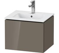 Duravit L-Cube mueble de baño de pared Compact, 1 extraíble, ancho: 520mm, para Me by Starck 233653, LC611808989, Color: Laca de color gris franela de alto brillo