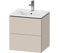 Duravit L-Cube mueble de baño de pared Compact, 2 cajones, anchura: 520mm, para Me by Starck 233653, LC621809191, Color: Decoración Topo