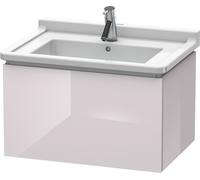 Duravit L-Cube Mueble de pared, 1 extraíble, 670mm, para Starck 3, LC616402727, Color: Laca blanca lila alto brillo
