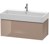 Duravit L-Cube Mueble de pared, 1 extraíble, 98,4 x 45,9 cm, para Vero Air 235010, LC617808686, Color: Cappuccino laca alto brillo
