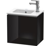 Duravit L-Cube Mueble de pared, 1 puerta, con bisagra a la izquierda, 420mm, para Me by Starck 072343, LC6272L4040, Color: Laca negra de alto brillo