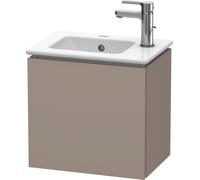Duravit L-Cube Mueble de pared, 1 puerta, con bisagra a la izquierda, 420mm, para Me by Starck 072343, LC6272L4343, Color: Decoración Basalto Mate