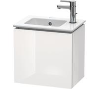 Duravit L-Cube Mueble de pared, 1 puerta, con bisagra a la izquierda, 420mm, para Me by Starck 072343, LC6272L2222, Color: Decoración blanca de alto brillo