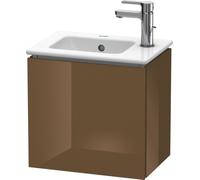 Duravit L-Cube Mueble de pared, 1 puerta, con bisagra a la izquierda, 420mm, para Me by Starck 072343, LC6272L6161, Color: Marrón Oliva Laca Alto Brillo