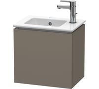 Duravit L-Cube Mueble de pared, 1 puerta, con bisagra a la izquierda, 420mm, para Me by Starck 072343, LC6272L9090, Color: Flanela Gris seda lacado mate