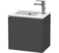Duravit L-Cube Mueble de pared, 1 puerta, con bisagra a la izquierda, 420mm, para Me by Starck 072343, LC6272L4949, Color: Grafito Mate Decoración