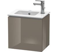 Duravit L-Cube Mueble de pared, 1 puerta, con bisagra a la izquierda, 420mm, para Me by Starck 072343, LC6272L8989, Color: Laca de color gris franela de alto brillo