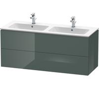Duravit L-Cube Mueble de pared, 2 cajones, ancho: 1290mm, para Me by Starck 233613, LC625803838, Color: Laca de alto brillo Dolomiti Grey