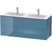 Duravit L-Cube Mueble de pared, 4 cajones, ancho: 1290mm, para Me by Starck 233613, LC625904747, Color: Laca de alto brillo Stone Blue