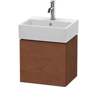 Duravit L-Cube Mueble de pared 43.4x34.1 cm, 1 puerta, con bisagra a la izquierda, para Vero Air 072445, LC6245L1313, Color: Chapa de madera auténtica de nogal americano