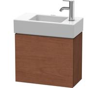 Duravit L-Cube Mueble de pared 48.0 x 24.0 cm, 1 puerta, para Vero Air 072450, LC6246L1313, Color: Chapa de madera auténtica de nogal americano