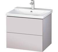 Duravit L-Cube Mueble de pared 620mm de anchura, profundidad 481, 2 cajones, se ajusta a la altura de P3 Comfort. Artículo 233265, LC624408787, Color: Blanco Lila Seda Laca mate