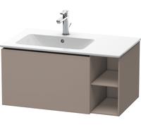 Duravit L-Cube Mueble de pared 82,0 x 48,1 cm, 1 extraíble, estantería lateral, para ME by Starck 234583 Lavabo a la izquierda, LC619104343, Color: Decoración Basalto Mate