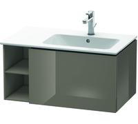 Duravit L-Cube Mueble de pared 82,0 x 48,1 cm, 1 extraíble, lado estantería, para ME by Starck 234683 Lavabo a la derecha, LC619208989, Color: Laca de color gris franela de alto brillo