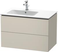 Duravit L-Cube Mueble de pared 82,0 x 48,1 cm, 2 cajones, para ME by Starck 234583 Lavabo a la izquierda, LC629109191, Color: Decoración Topo