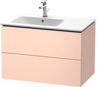 Duravit L-Cube Mueble de pared 82,0 x 48,1 cm, 2 cajones, para ME by Starck 234583 Lavabo a la izquierda, LC629102020, Color: Albaricoque Perla seda laca mate