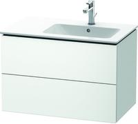 Duravit L-Cube Mueble de pared 82,0 x 48,1 cm, 2 cajones, para ME by Starck 234683 Lavabo derecha, LC629204747, Color: Laca de alto brillo Stone Blue