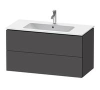 Duravit L-Cube Mueble de pared, ancho 1020mm, profundidad 481, 2 cajones, se ajusta a las necesidades del cliente. Artículo 233610, LC624204949, Color: Grafito Mate Decoración