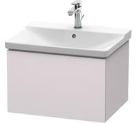 Duravit L-Cube Mueble de pared, ancho 620mm, profundidad 481, 1 extraíble, se ajusta a la medida. Artículo 233265, LC614408787, Color: Blanco Lila Seda Laca mate
