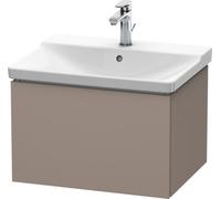 Duravit L-Cube Mueble de pared, ancho 620mm, profundidad 481, 1 extraíble, se ajusta a la medida. Artículo 233265, LC614404343, Color: Decoración Basalto Mate