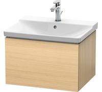 Duravit L-Cube Mueble de pared, ancho 620mm, profundidad 481, 1 extraíble, se ajusta a la medida. Artículo 233265, LC614407171, Color: Roble mediterráneo Chapa de madera auténtica