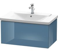 Duravit L-Cube Mueble de pared, ancho 820mm, profundidad 481, 1 extraíble, se ajusta a la medida. Artículos 233285, 233385 y 233485, LC614704747, Color: Laca de alto brillo Stone Blue