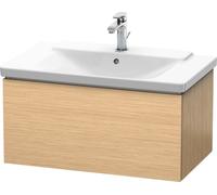 Duravit L-Cube Mueble de pared, ancho 820mm, profundidad 481, 1 extraíble, se ajusta a la medida. Artículos 233285, 233385 y 233485, LC614701212, Color: Roble cepillado Chapa de madera auténtica