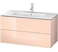 Duravit L-Cube Mueble de pared, anchura 1020mm, profundidad 481, 2 cajones, se ajusta a las necesidades del cliente. Artículo 233610, LC624201010, Color: Perla de albaricoque laca de alto brillo