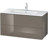 Duravit L-Cube Mueble de pared, anchura 1020mm, profundidad 481, 2 cajones, se ajusta a las necesidades del cliente. Artículo 233610, LC624208989, Color: Laca de color gris franela de alto brillo