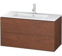 Duravit L-Cube Mueble de pared, anchura 1020mm, profundidad 481, 2 cajones, se ajusta a las necesidades del cliente. Artículo 233610, LC624201313, Color: Chapa de madera auténtica de nogal americano