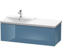 Duravit L-Cube Mueble de pared, anchura 1220mm, profundidad 481, 1 extraíble, se ajusta a la medida. Artículos 233312 y 233412, LC615304747, Color: Laca de alto brillo Stone Blue